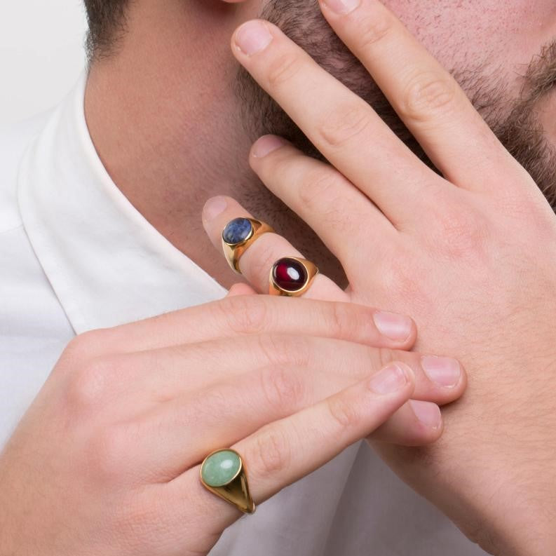 Vintage Vermeil Spessartine Garnet Finger Ring Size 6.75 MISSING ONE STONE  - Etsy