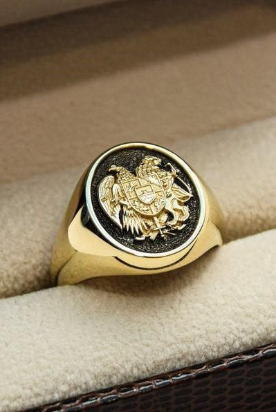 ARMENIAN COAT OF ARMS RING - Danelian Jewelry