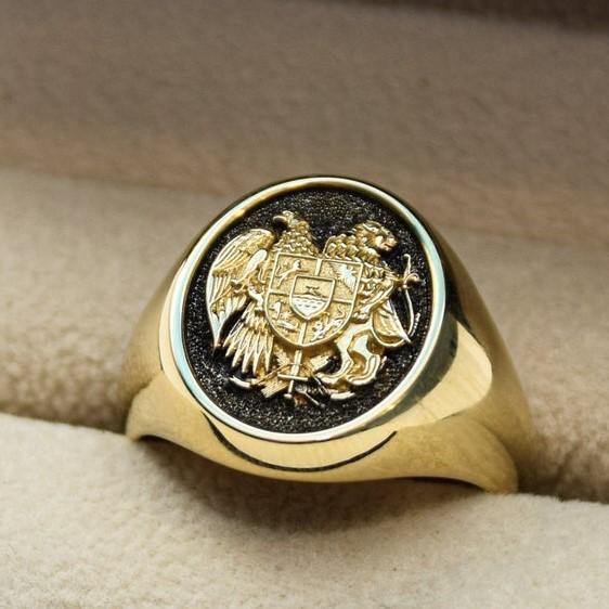 ARMENIAN COAT OF ARMS RING - Danelian Jewelry